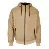 Veste à capuche coupe-vent, zip contrasté, respirante et imperméable