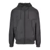 Veste à capuche coupe-vent, zip contrasté, respirante et imperméable