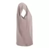 Tee-shirt femme coton léger coupe longue, manches courtes, 140 g/m²