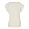 Tee-shirt femme coton léger coupe longue, manches courtes, 140 g/m²