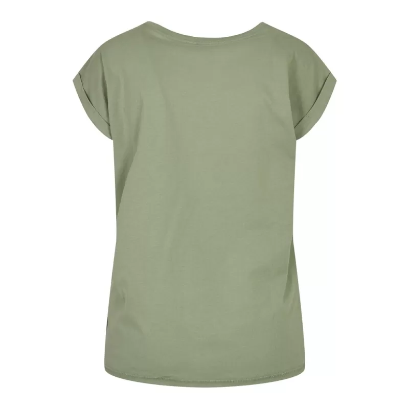 Tee-shirt femme coton léger coupe longue, manches courtes, 140 g/m²