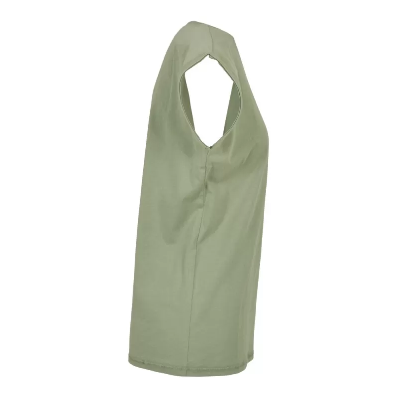 Tee-shirt femme coton léger coupe longue, manches courtes, 140 g/m²