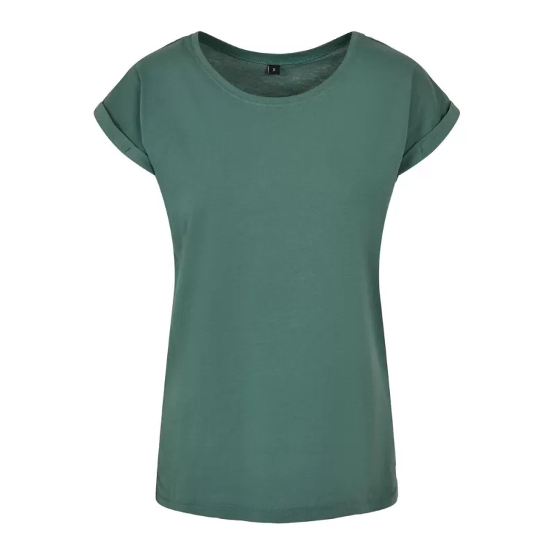 Tee-shirt femme coton léger coupe longue, manches courtes, 140 g/m²
