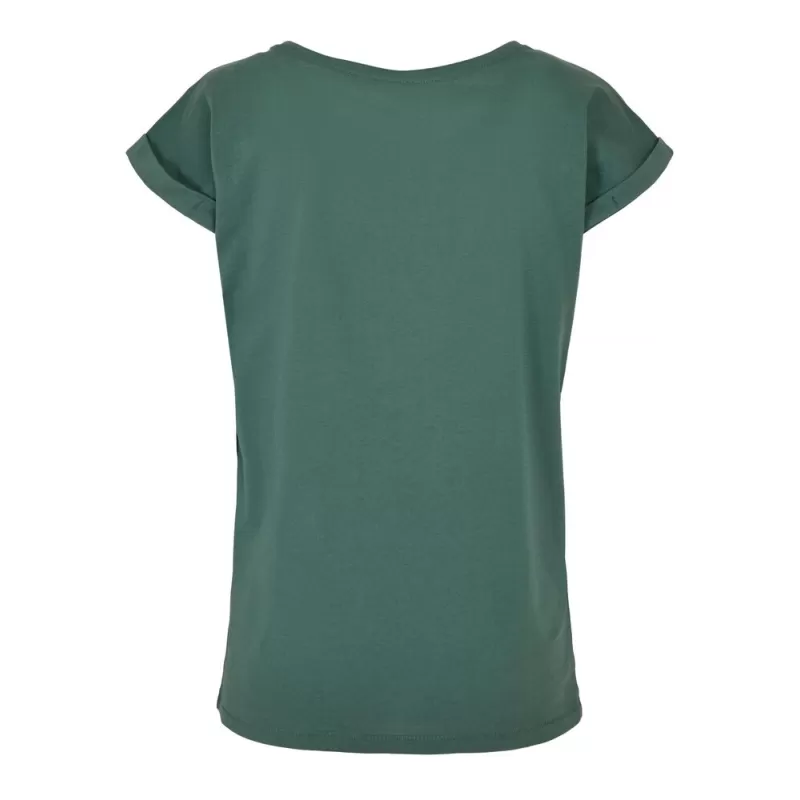 Tee-shirt femme coton léger coupe longue, manches courtes, 140 g/m²