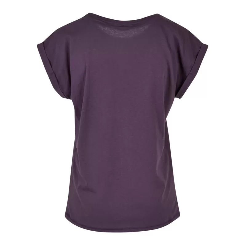Tee-shirt femme coton léger coupe longue, manches courtes, 140 g/m²