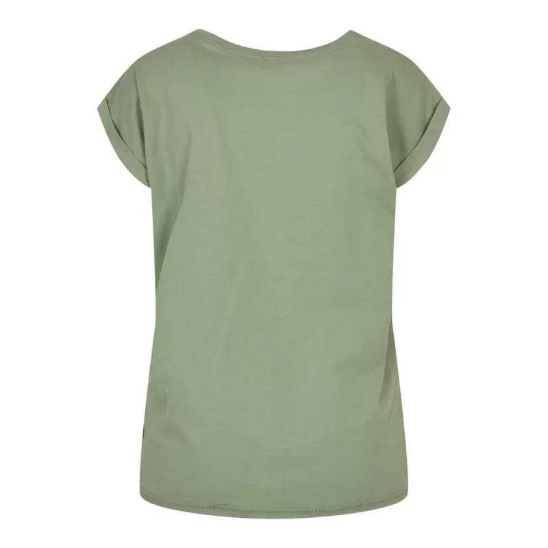 Tee-shirt femme coton léger coupe longue, manches courtes, 140 g/m²