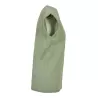 Tee-shirt femme coton léger coupe longue, manches courtes, 140 g/m²