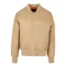 Veste bomber en polyester avec doublure orange, poches zippées, 160 g/m²