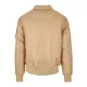 Veste bomber en polyester avec doublure orange, poches zippées, 160 g/m²