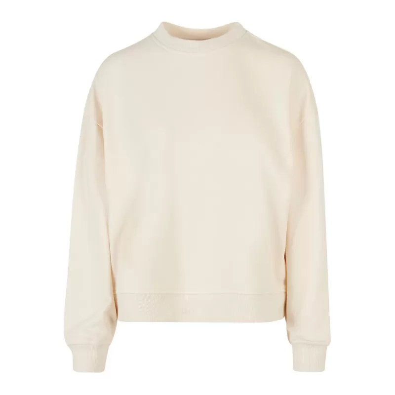 Sweat col rond femme oversize épaules tombantes NO LABEL, 300 g/m²