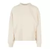 Sweat col rond femme oversize épaules tombantes NO LABEL, 300 g/m²