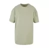 Tee-shirt oversize femme en coton doux col rond, manches courtes, 220 g/m²