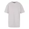 Tee-shirt oversize femme en coton doux col rond, manches courtes, 220 g/m²