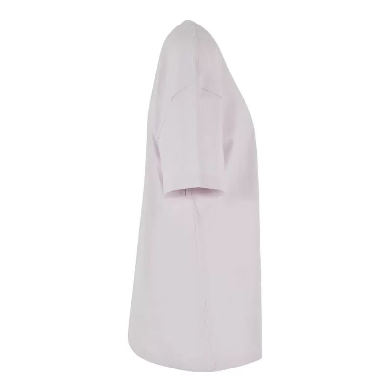 Tee-shirt oversize femme en coton doux col rond, manches courtes, 220 g/m²