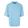 T-shirt oversize manches mi-longues col rond, épaules tombantes, en coton, 240 g/m²
