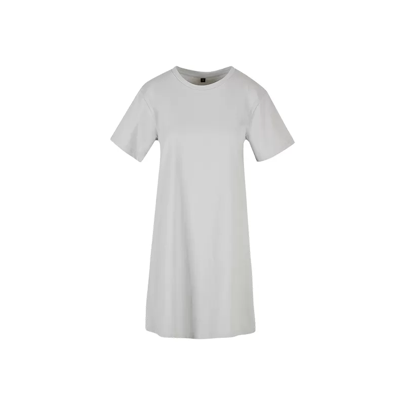 Robe en coton, look sportif et féminin, col ras du cou fin, coupe trapèze, 140 g/m²