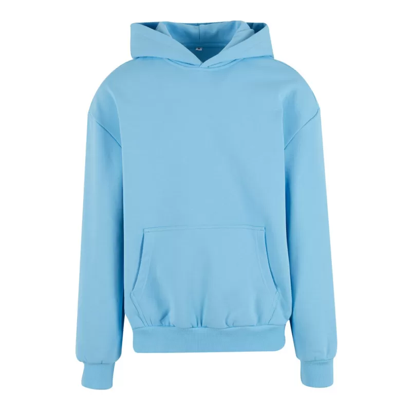 Sweat à capuche oversize, poche Kangourou, pas de cordon de serrage à la capuche, 500 g/m²