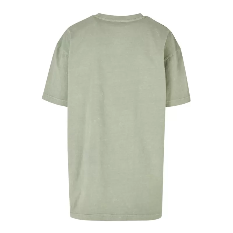 T-shirt femme décoloré, coupe ample, épaules tombantes, en coton, 220 g/m²