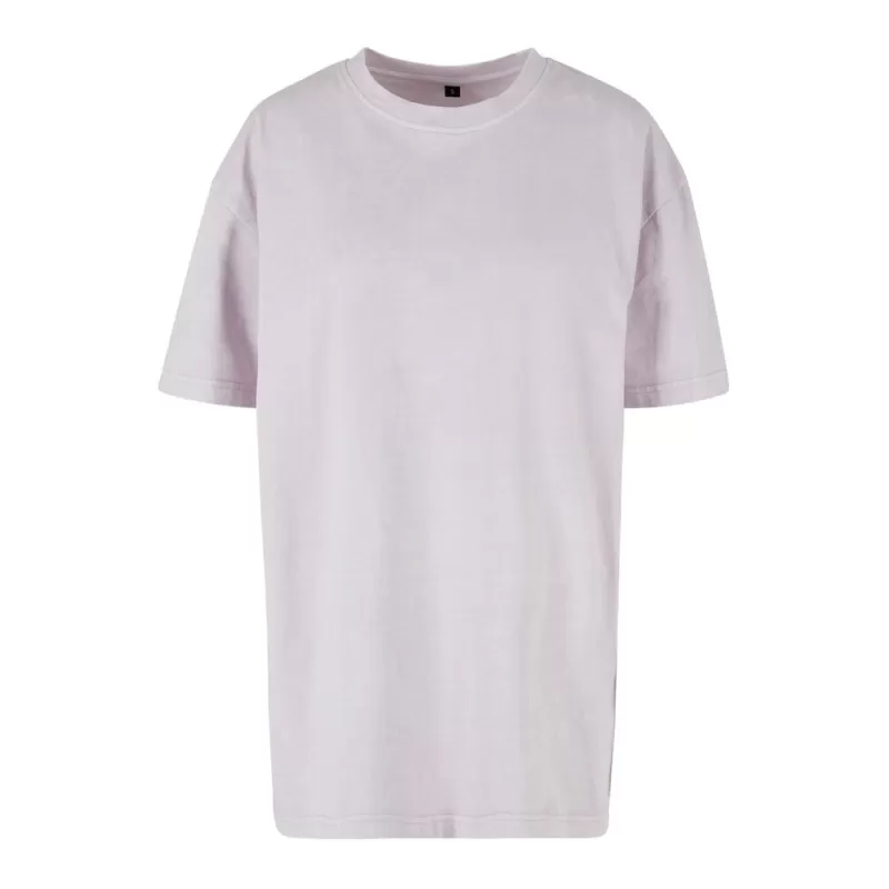T-shirt femme décoloré, coupe ample, épaules tombantes, en coton, 220 g/m²