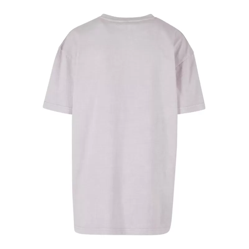 T-shirt femme décoloré, coupe ample, épaules tombantes, en coton, 220 g/m²