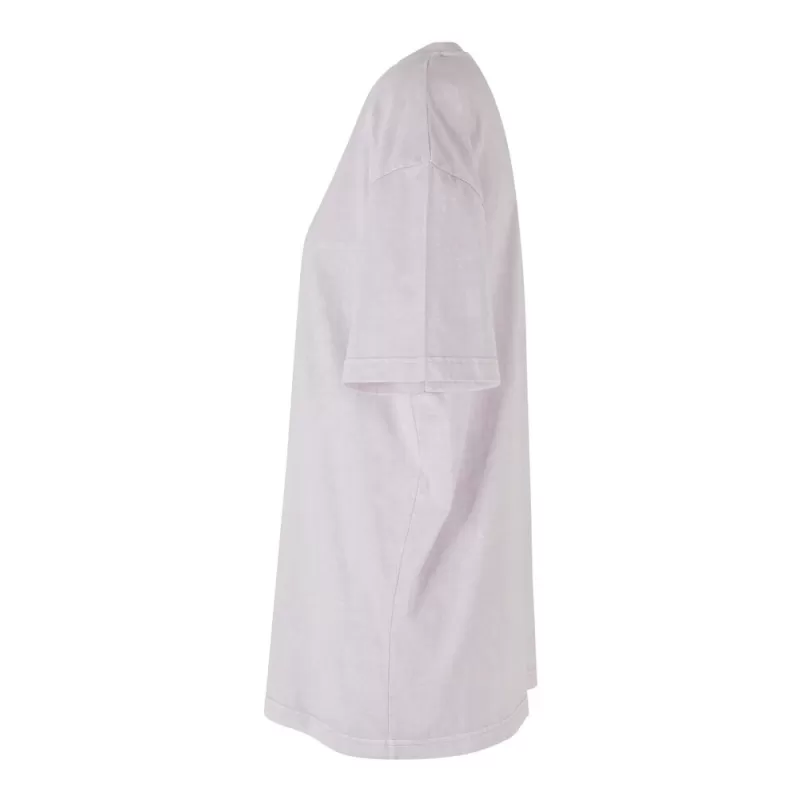 T-shirt femme décoloré, coupe ample, épaules tombantes, en coton, 220 g/m²