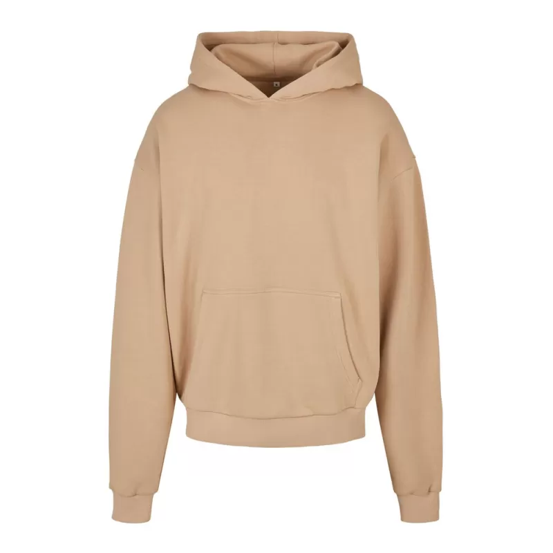 Sweat à capuche lourd en coton ultra épais, coupe casual, poche kangourou, 460 g/m²