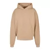 Sweat à capuche lourd en coton ultra épais, coupe casual, poche kangourou, 460 g/m²