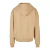 Sweat zippé à capuche très lourd en coton, capuche classique sans cordon, 460 g/m²