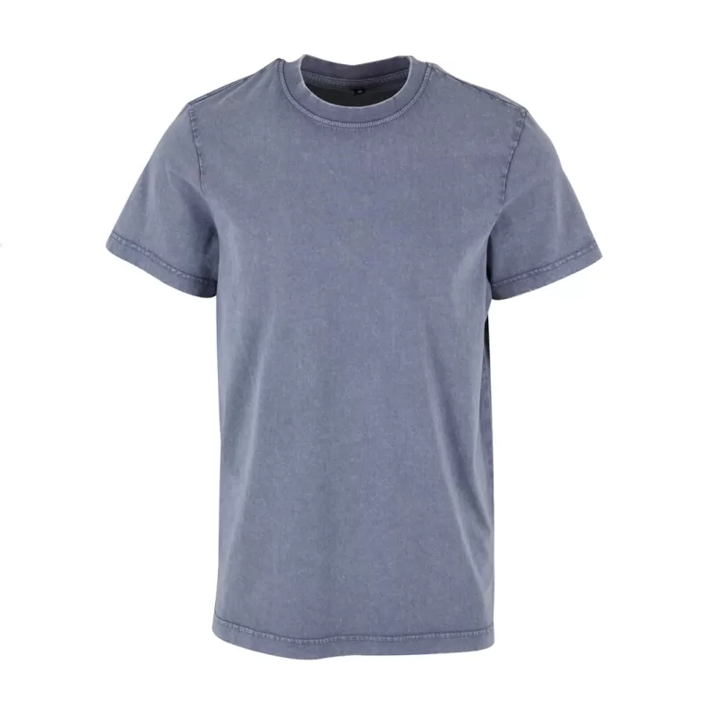T-shirt décoloré, coupe classique, manches droites, en coton, 180 g/m²