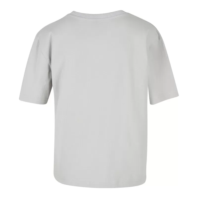 T-shirt oversize femme en coton, col ras-du-cou, manches courtes, 200 g/m²