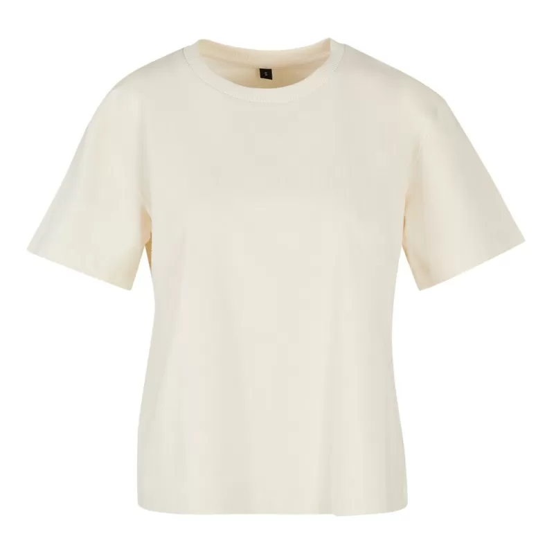 T-shirt oversize femme en coton, col ras-du-cou, manches courtes, 200 g/m²
