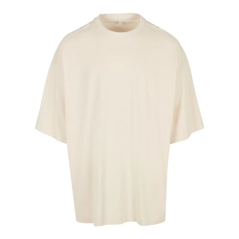 Tee-shirt extra large col rond, manches droites, coupe confortable en coton, 240 g/m²