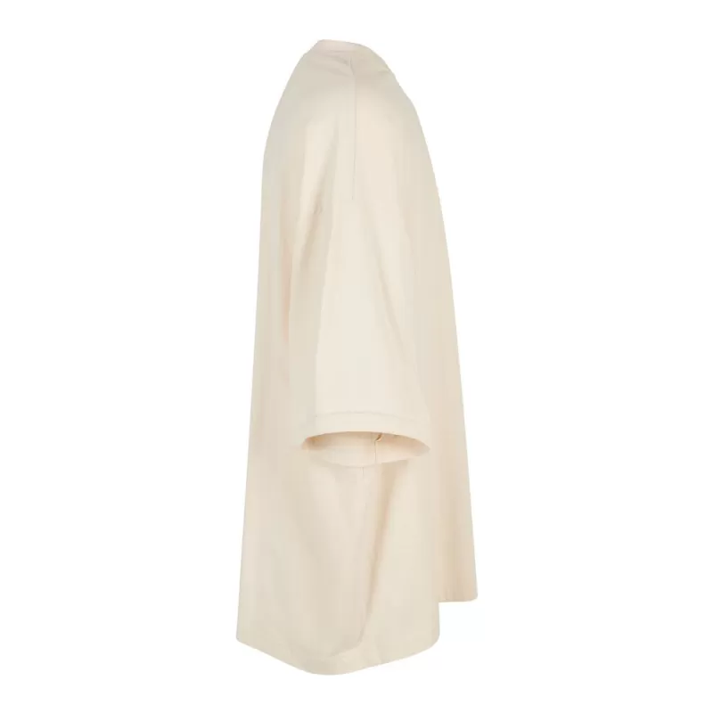 Tee-shirt extra large col rond, manches droites, coupe confortable en coton, 240 g/m²