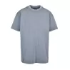 T-shirt homme décoloré, coupe ample, épaules tombantes, en coton, 240 g/m²