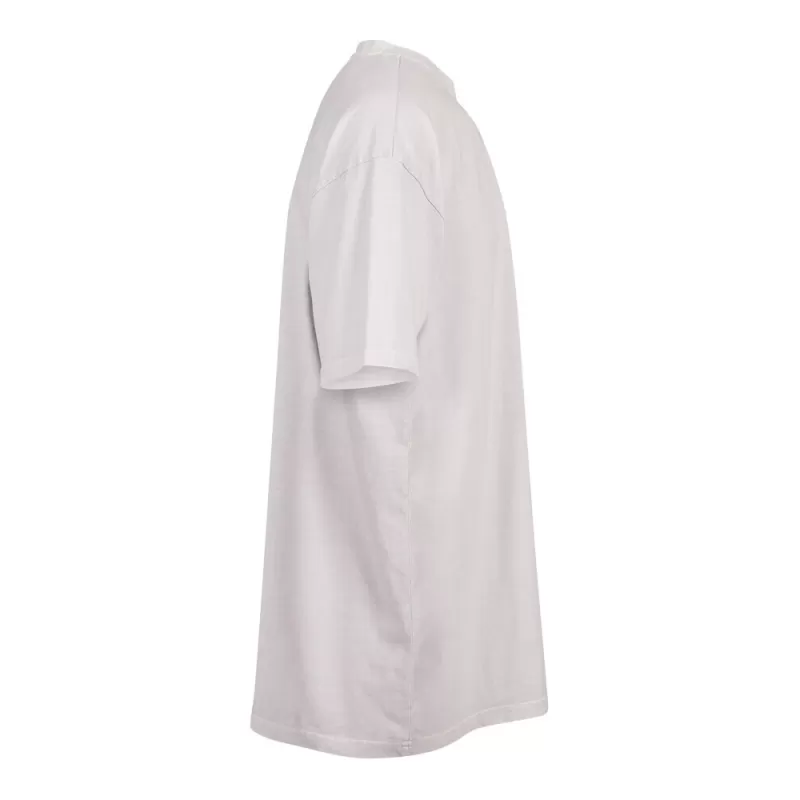 T-shirt homme décoloré, coupe ample, épaules tombantes, en coton, 240 g/m²