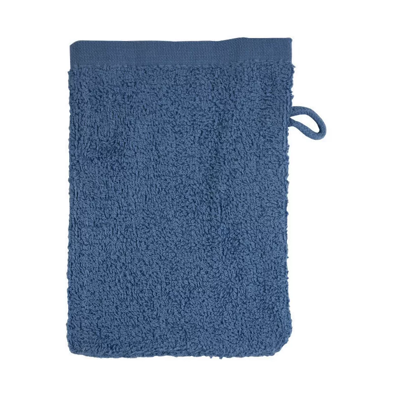 Gant de toilette en coton, boucle de suspension, 500 g/m²
