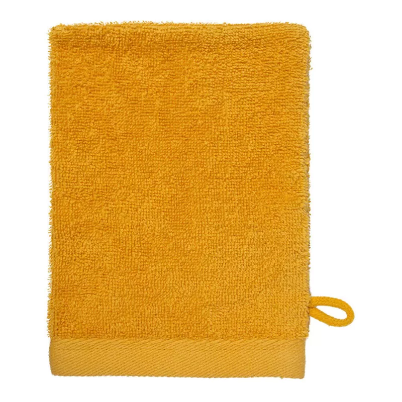 Gant de toilette en coton, boucle de suspension, 500 g/m²