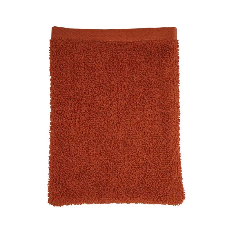 Gant de toilette en coton, boucle de suspension, 500 g/m²