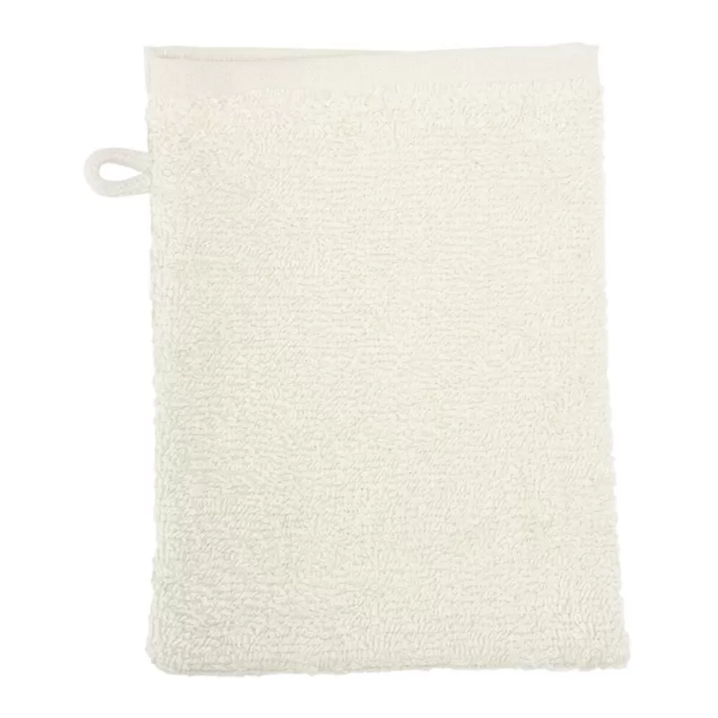 Gant de toilette en coton, boucle de suspension, 500 g/m²