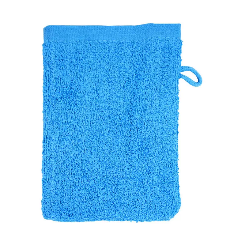 Gant de toilette en coton, boucle de suspension, 500 g/m²