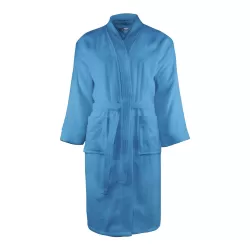 Peignoir classique en coton peigné, absorption élevée, 340 g/m²