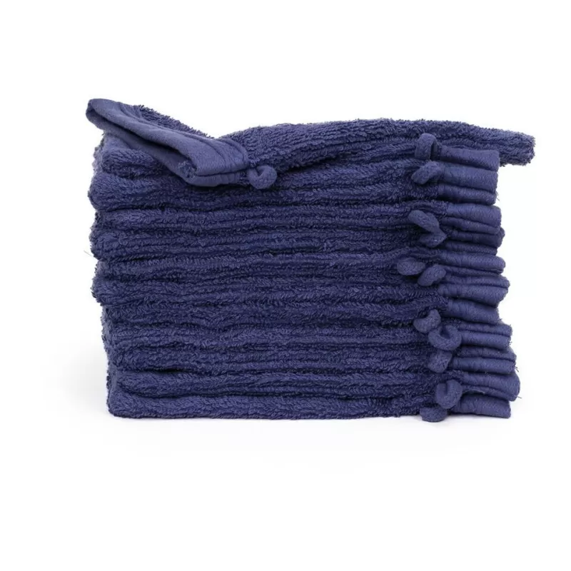 Gant de toilette en coton organique doux et absorbant, 550 g/m²