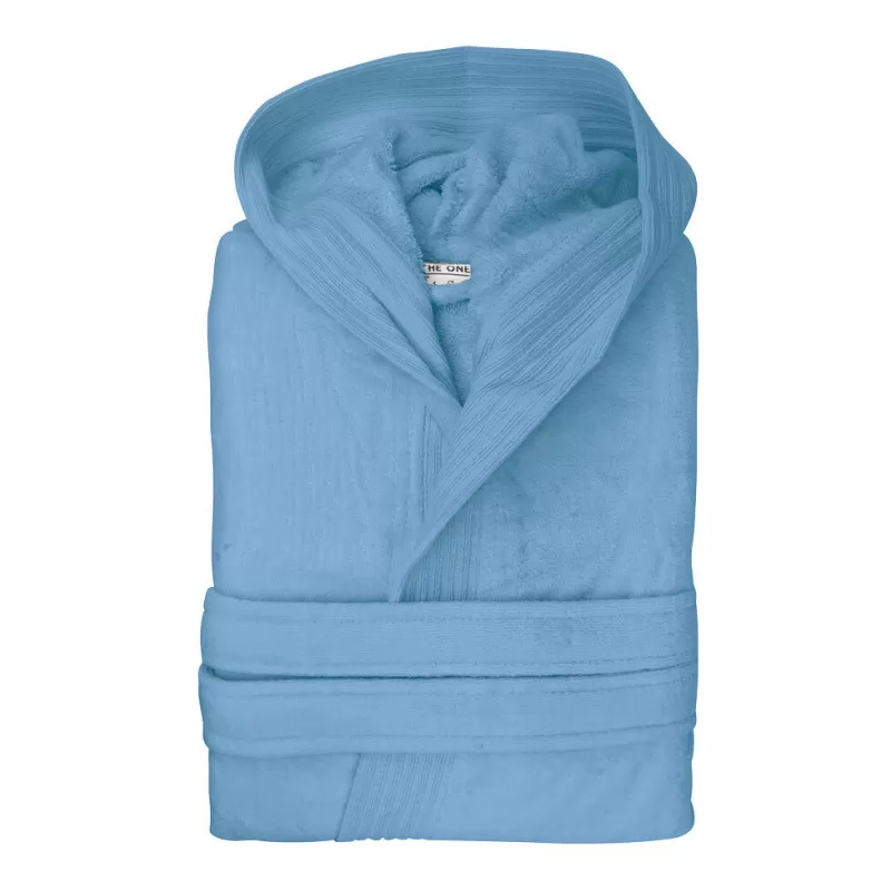 Peignoir à capuche en velours, intérieur en coton éponge séchage rapide, 450 g/m²