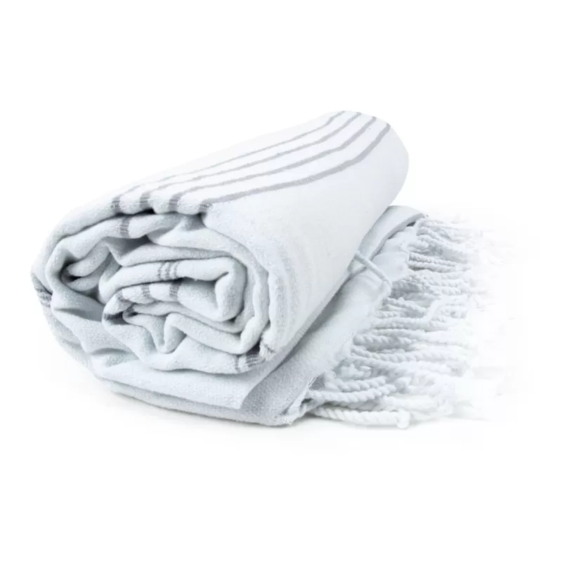 Fouta coton léger avec franges, séchage rapide, format 100 x 180 cm, 150 g/m²