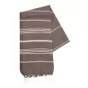 Fouta coton léger avec franges, séchage rapide, format 100 x 180 cm, 150 g/m²
