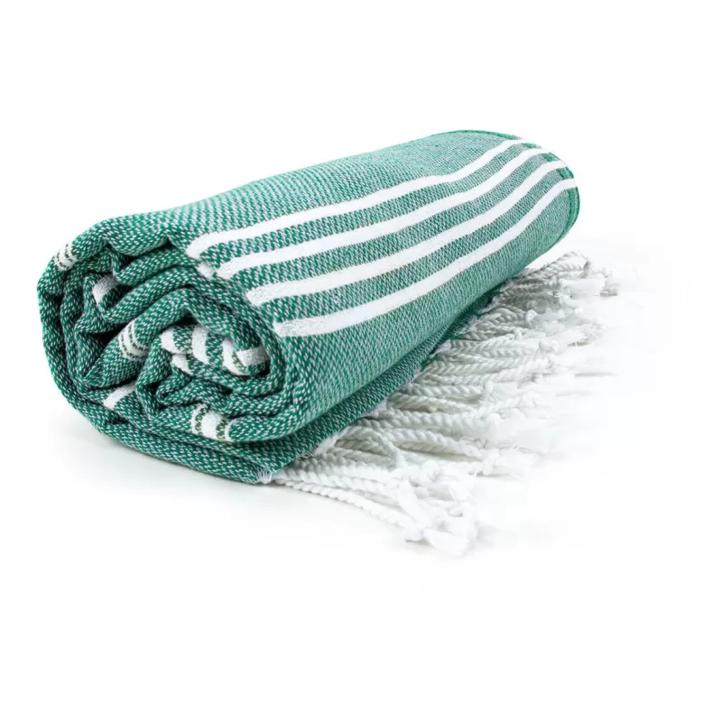Fouta coton léger avec franges, séchage rapide, format 100 x 180 cm, 150 g/m²