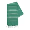 Fouta coton léger avec franges, séchage rapide, format 100 x 180 cm, 150 g/m²