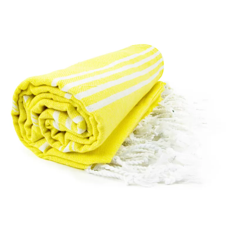 Fouta coton léger avec franges, séchage rapide, format 100 x 180 cm, 150 g/m²