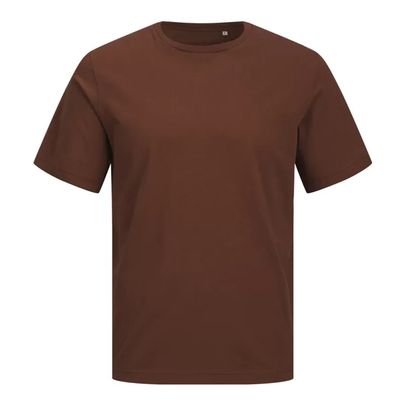T-shirt en coton organique coupe droite sans étiquette de marque, 180 g/m²