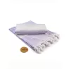 Serviette de hammam bicolore en coton, 240 g/m²